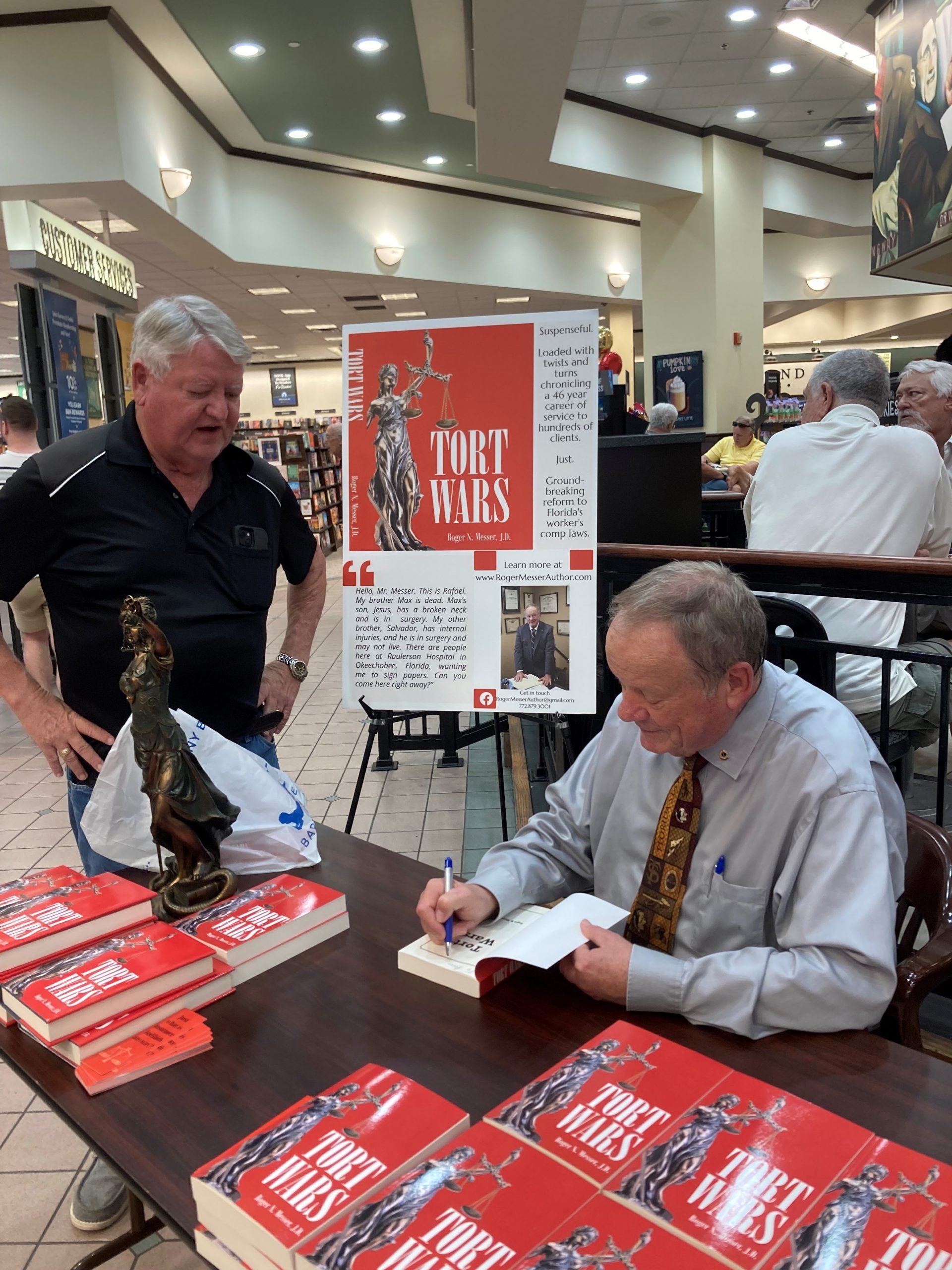 Book signing for Roger N. Messer J.D